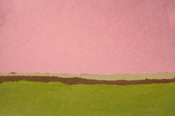 Farbenfrohe Abstrakte Landschaft Pastellgrünen Und Rosafarbenen Tönen Eine Sammlung Farbenfroher — Stockfoto