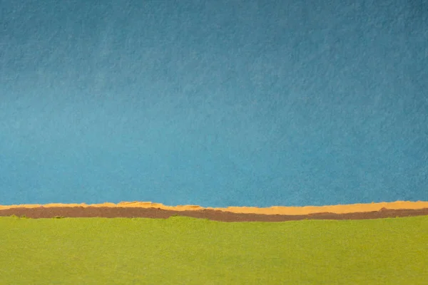Kleurrijke Abstracte Landschap Pastelgroene Blauwe Tinten Een Verzameling Van Kleurrijke — Stockfoto