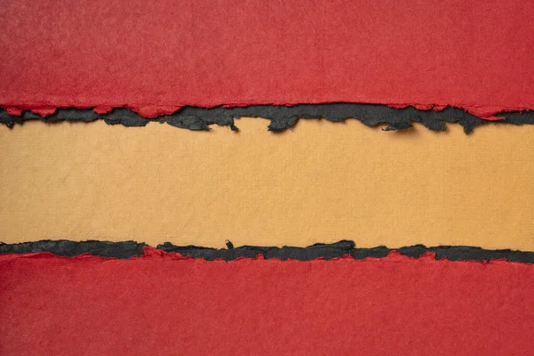 Papier Abstrakcyjny Kolorze Czerwonym Pomarańczowym Powierzchnią Kopiowania Arkusze Ręcznie Robionego — Zdjęcie stockowe