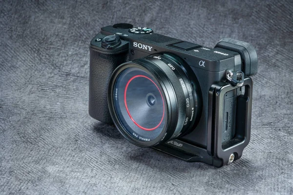 Fort Collins Usa Oktober 2020 Sony A6400 Spegelfri Kamera Med — Stockfoto
