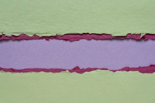 Abstrait Papier Vert Violet Avec Espace Copie Feuilles Papier Chiffon — Photo