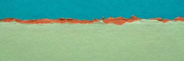 Абстрактный Пейзаж Голубых Зеленых Пастельных Тонах Коллекция Красочных Ручной Работы — стоковое фото