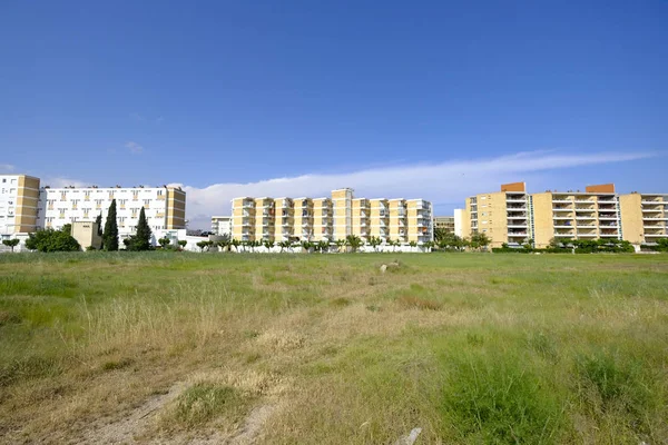 Cityscape Costa Dorada Katalonya İspanya üzerinde