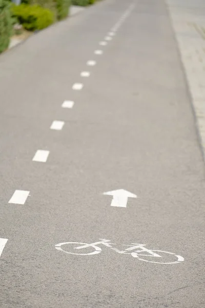 Exclusive path for bicycles in Vilaseca in the province of Tarragona in Catalonia Spain