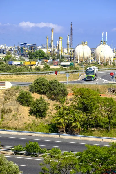 Vilaseca Tarragona España Mayo 2018 Autopista Ap7 Las Inmediaciones Ciudad —  Fotos de Stock