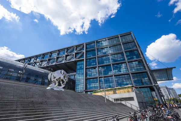 Berlin Germany August 2017 Train Station German Capital One Busiest — Stock Photo, Image