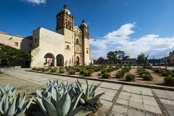 Oaxaca México Octubre 2017 Vista Frontal Exterior Del Templo Santo — Foto de Stock