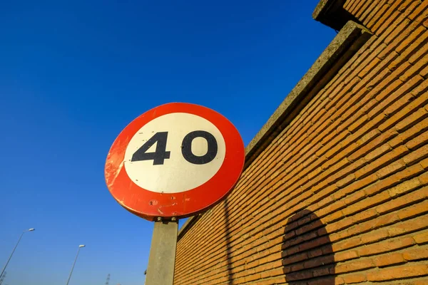 Panneau Signalisation Entrée Une Autoroute Catalogne Espagne — Photo