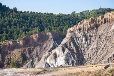 Katalonya İspanya'dış görünümü Cardona tuz Dağı'nın en büyük Avrupa'nın kendi türünde bulunan