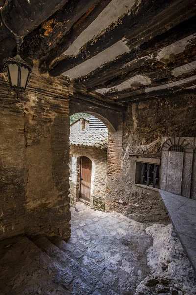 Arquitectura Típica Del Pueblo Medieval Alquezar Provincia Huesca Aragón España — Foto de Stock