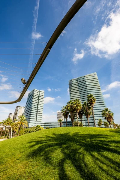 Barcelona España Octubre 2018 Zona Diagonal Mar Capital Catalana Cuenta — Foto de Stock