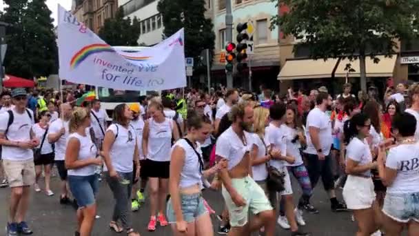 Christopher Street Day 2018 à Stuttgart, Allemagne — Video