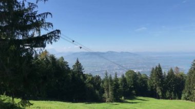 Dağ Pfaender Avusturya Konstanz Gölü üzerinde üzerinden görüntülemek