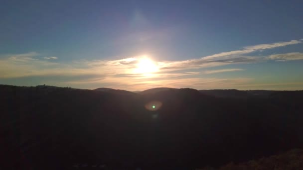 De Zwabische Jura bij zonsondergang — Stockvideo