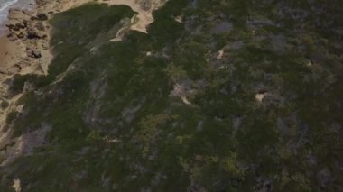 Dalgalar ve dramatik bir el değmemiş beach Güney Afrika