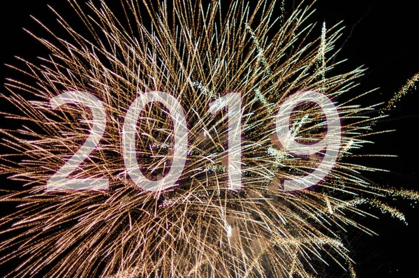 Щасливий новий рік 2019 — стокове фото