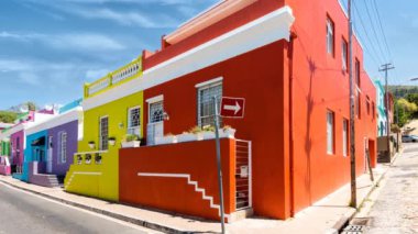 Renkli Bo-Kaap alan Cape Town