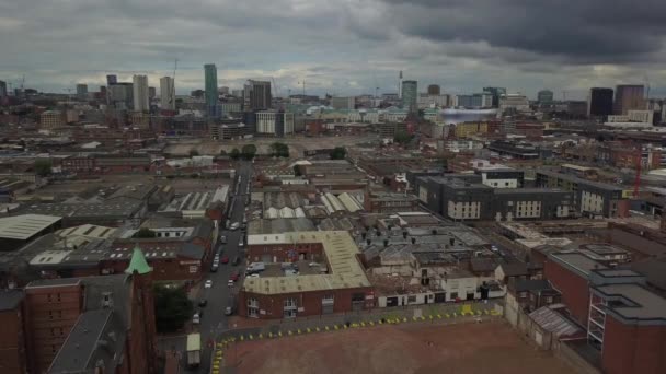 Luchtfoto van Birmingham — Stockvideo