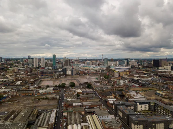 Letecký pohled na Birminghamu — Stock fotografie
