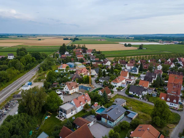 Veduta aerea del villaggio tradizionale in Germania — Foto Stock