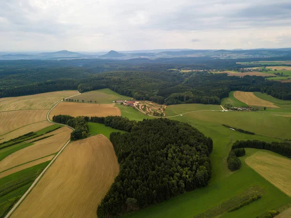Os vulcões extintos da região de Hegau — Fotografia de Stock