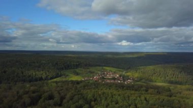 Antik Manastır 'ın hava manzarası Bebenhausen