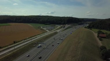 Swabian alp otoyol A8 hava görünümü