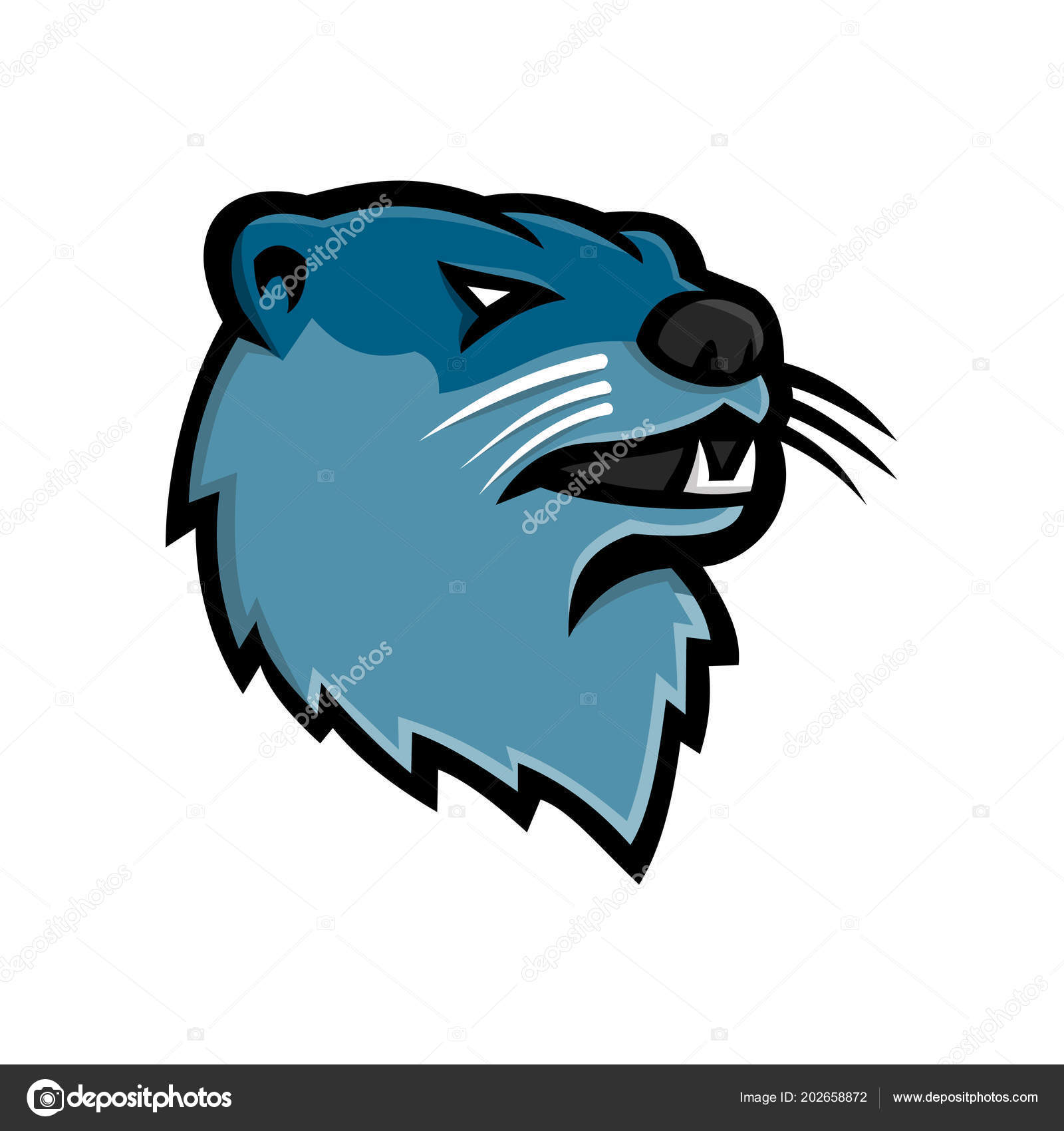 Ícone Mascote Ilustração Cabeça Uma Lontra Rio Norte Americana Lontra Vetor  de ©patrimonio 202658872, image size:1600x1700