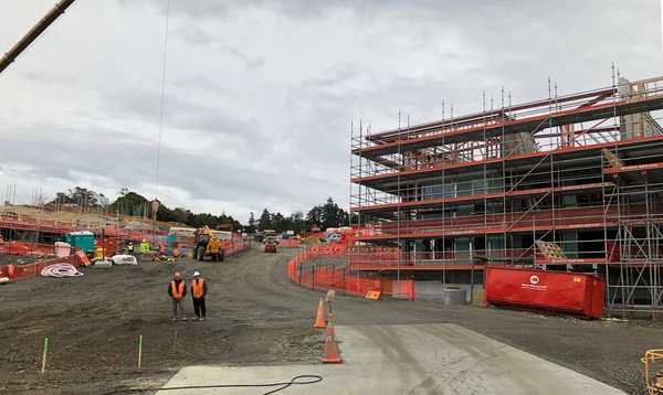 Auckland Juni Hochbau Prozess Des Aufbaus Von Immobilien Oder Bau — Stockfoto