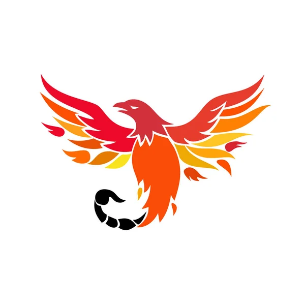 Phoenix con icono de cola de escorpión — Vector de stock