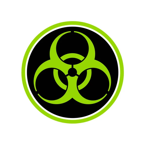 Symbool cirkel van Biohazard — Stockvector