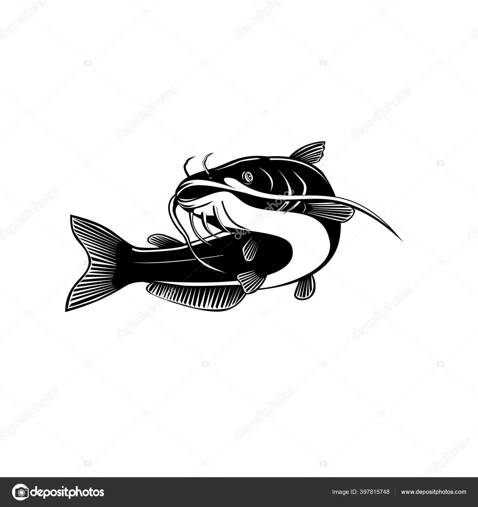 Ikan Lele Biru Stok Vektor