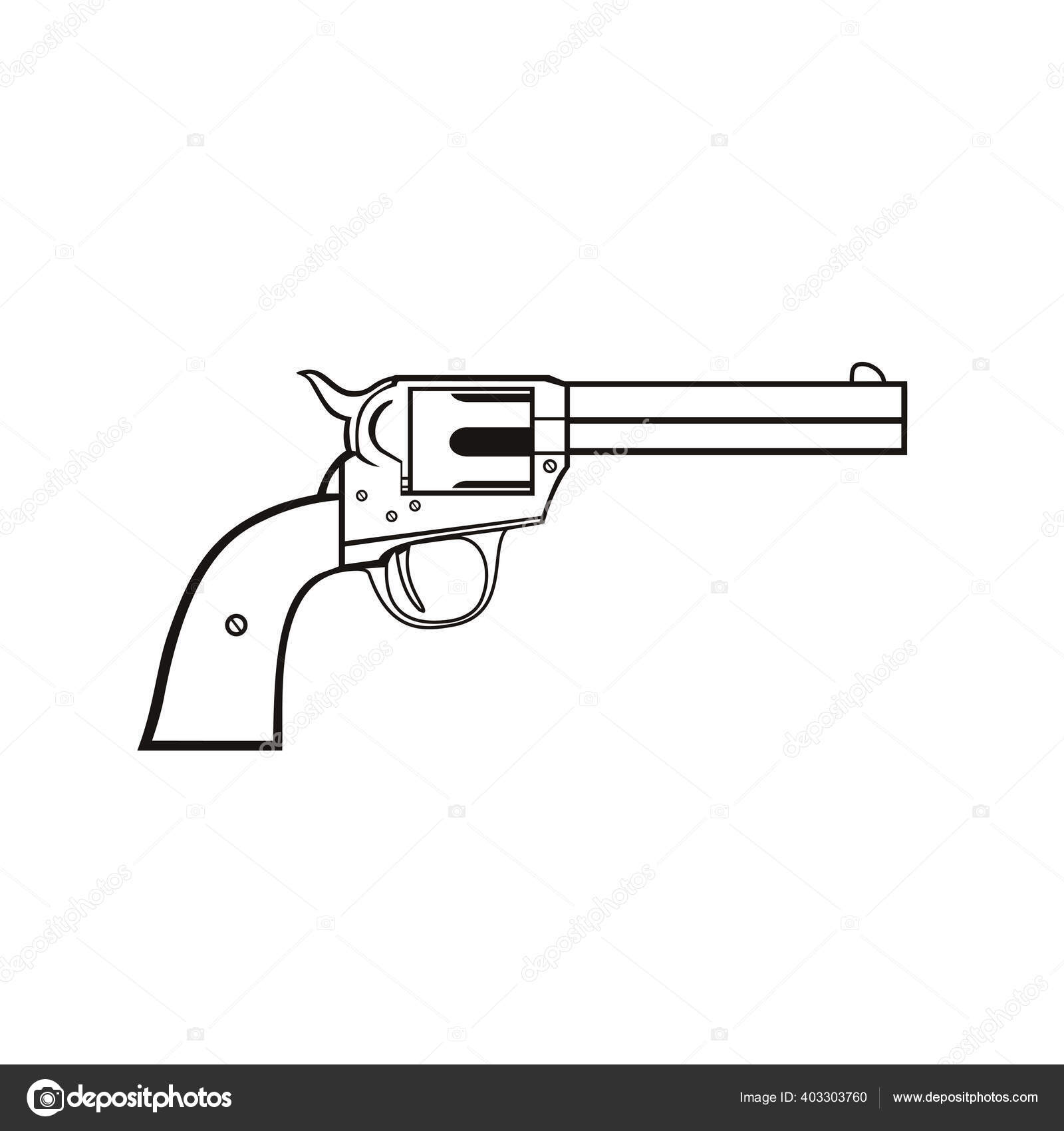Colt Revolver Vector