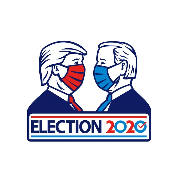 Aug 2020 Auckland Zealand Illusztráció Amerikai Elnökjelölt 2020 Amerikai Választás — Stock Vector
