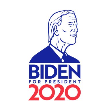 30 Ağustos 2020, AUCKLAND, NEW ZEALAND: ABD 'nin eski başkan yardımcısı ve başkan adayı Demokrat Joe Biden' ın ABD seçimleri için resmedilmesi.