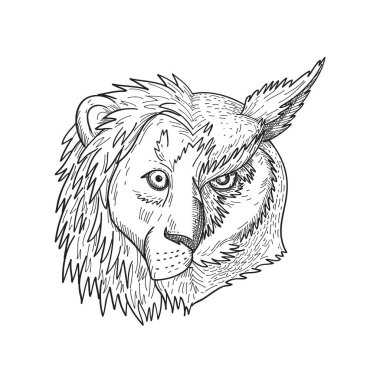 Free Free Half Lion Face Svg SVG PNG EPS DXF File