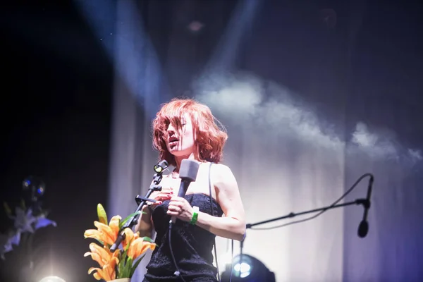 Maio 2018 Milão Itália Cantora Maria Antonietta Toca Ami Festival — Fotografia de Stock