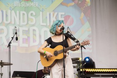 26 Mayıs 2018 - Milan, İtalya: şarkıcı Giorgieness Mi Ami Festivali, Milano, İtalya