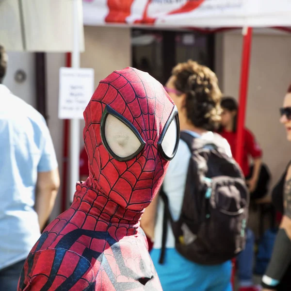 2018 Juni Casale Monferrato Italien Människor Mask För Händelse Casale — Stockfoto