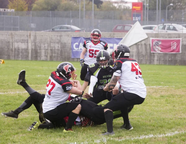 November 2018 Alessandria Italien För Den Italienska Ligan För Amerikanfotboll — Stockfoto