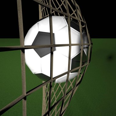 Top ağda, 3 boyutlu yorumlama.