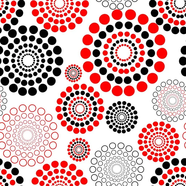 Texture Vectorielle Sans Couture Avec Cercles — Image vectorielle