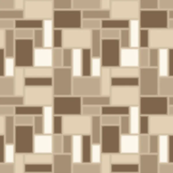 Brown Tiles Seamless Vector Pattern — Stock Vector