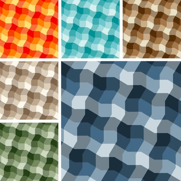 Seamless plaid patterns — Stock Vector