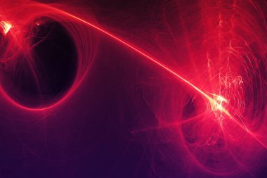 Mor Çizgiler ile Koyu Arka Plan Üzerine Soyut Desenler Eğrileri Pa