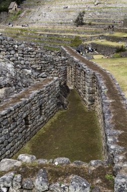 Machu Picchu Peru Güney Amerika Turistler Yürüyüş Alanları