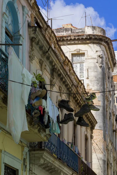 Sokak Eski Havana'nın yerleşim bölgesinin.