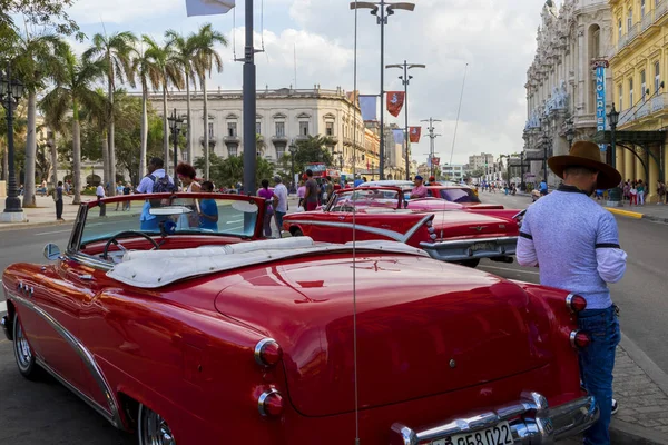 Havana Kuba 2018 Vintage Mobil Klasik Amerika Dalam Kondisi Dipulihkan — Stok Foto
