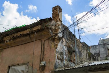 Havana, Küba - 11 Şubat 2018: Eski Havana Cityscape