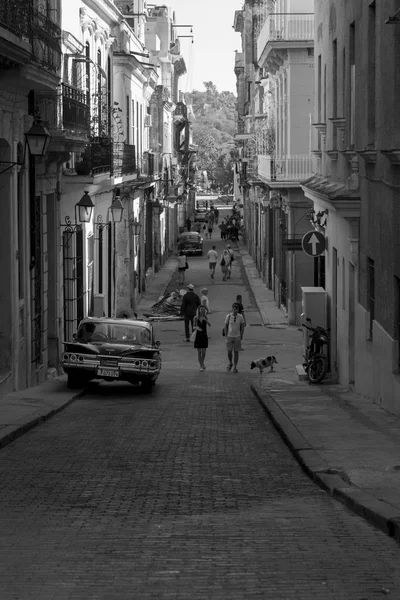 Habana Cuba 2018 Coches Clásicos Americanos Condiciones Restauradas Brindan Transporte — Foto de Stock